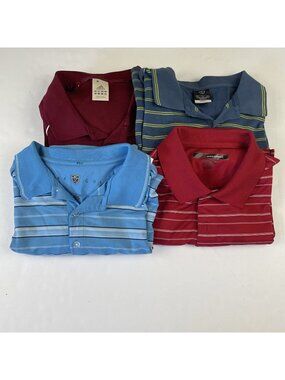Lot of 4 Assorted Golf Polo Shirts Men’s Size XL Nike Adidas Greg Norman